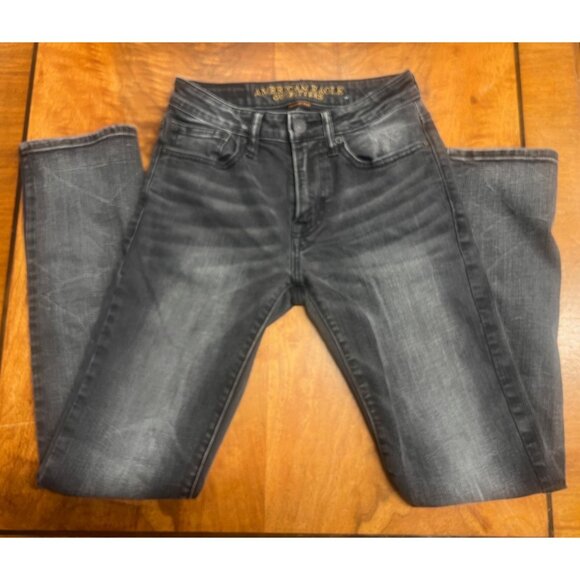 American Eagle Men's 28x32 360 Extreme Flex Slim Fit Denim Blue Jeans - Picture 2 of 8